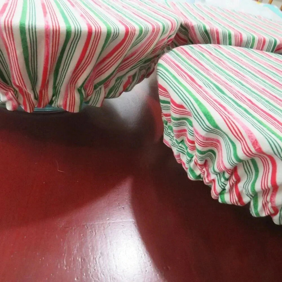 Reversible Christmas Bowl Covers, Set of 3,  Kitchenaid Bowl Cover - Picture 5 of 6